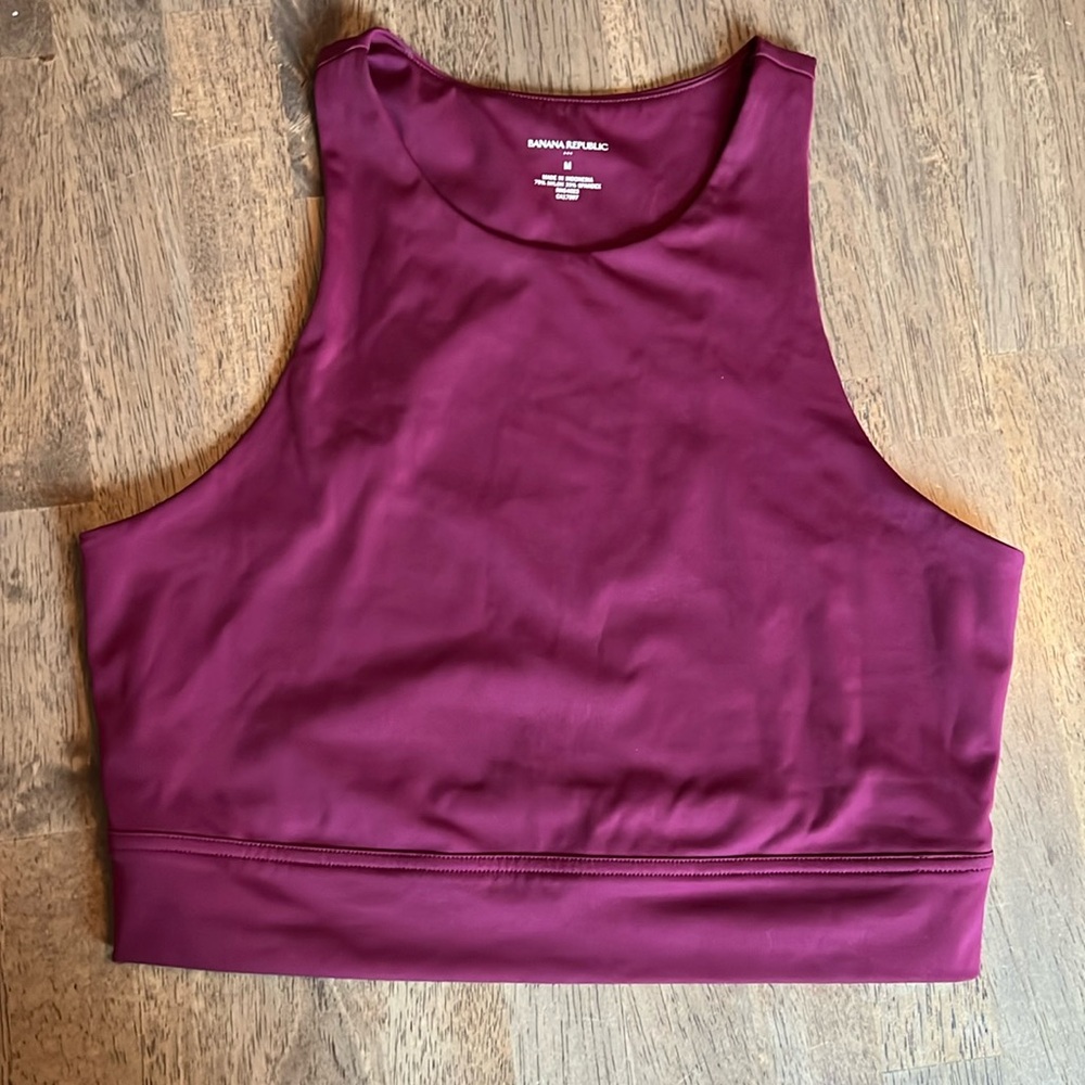 Banana Republic Maroon Crop Top